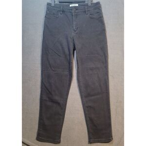 Tommy Bahama Leila Black Mid-Rise Slim Boyfriend Women's‎ 8